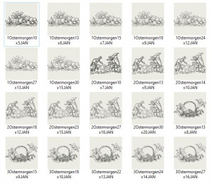 Stickdatei - Ostermorgen 3 Doodle